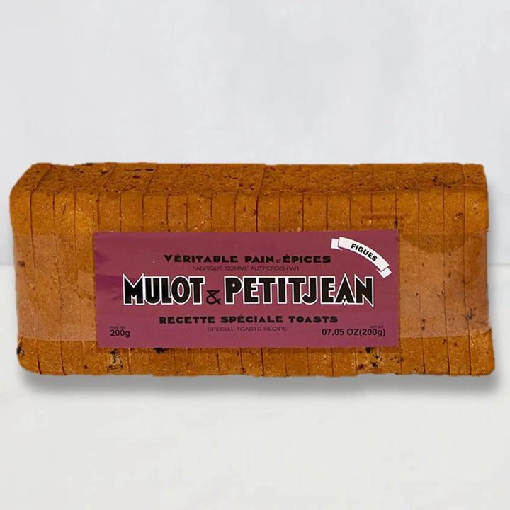 Pain d'Epices Tranché à la Figue Spécial Toasts 200 g - Foie Gras Gourmet