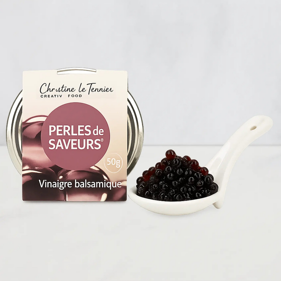 Perles d'Algues de Bretagne au Vinaigre Balsamique 50 g - Foie Gras Gourmet