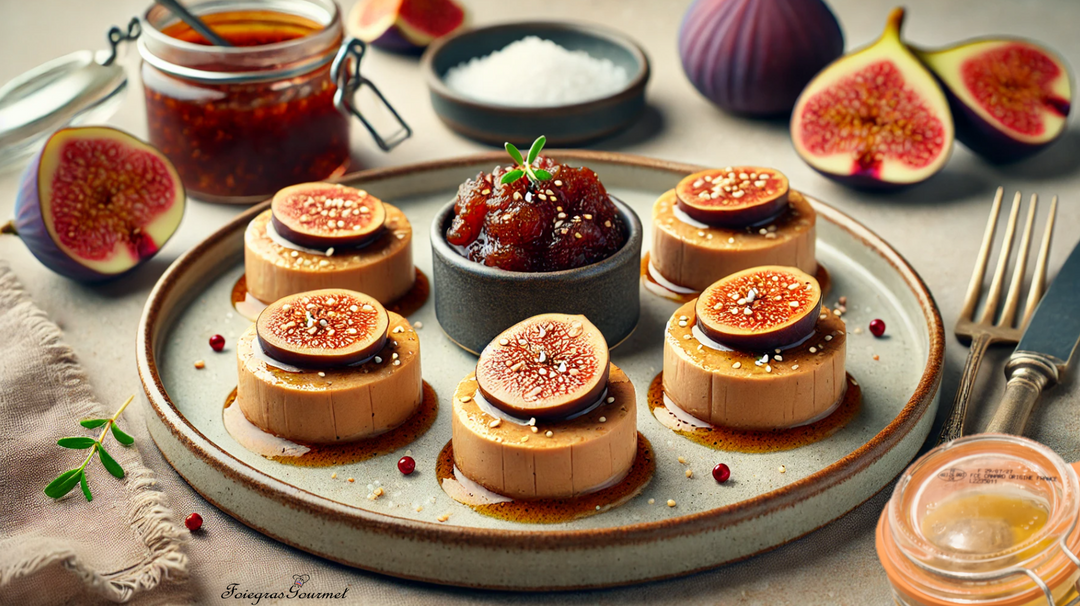 Recette facile de foie gras au sésame et chutney de figues