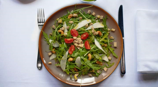 Recette salade de foie gras, roquette et poires