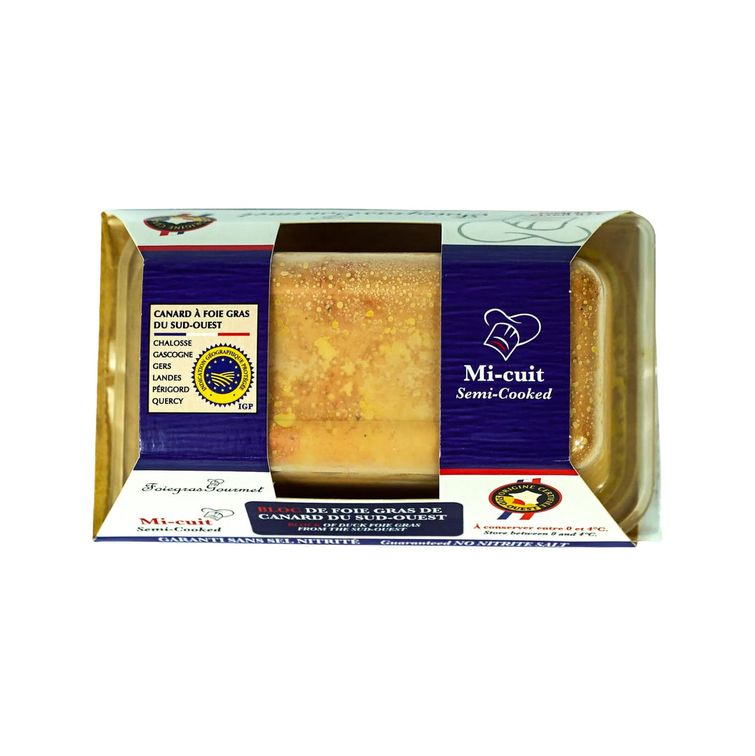 Bloc de Foie Gras de Canard Mi-Cuit du Sud-Ouest 250 g - Foie Gras Gourmet