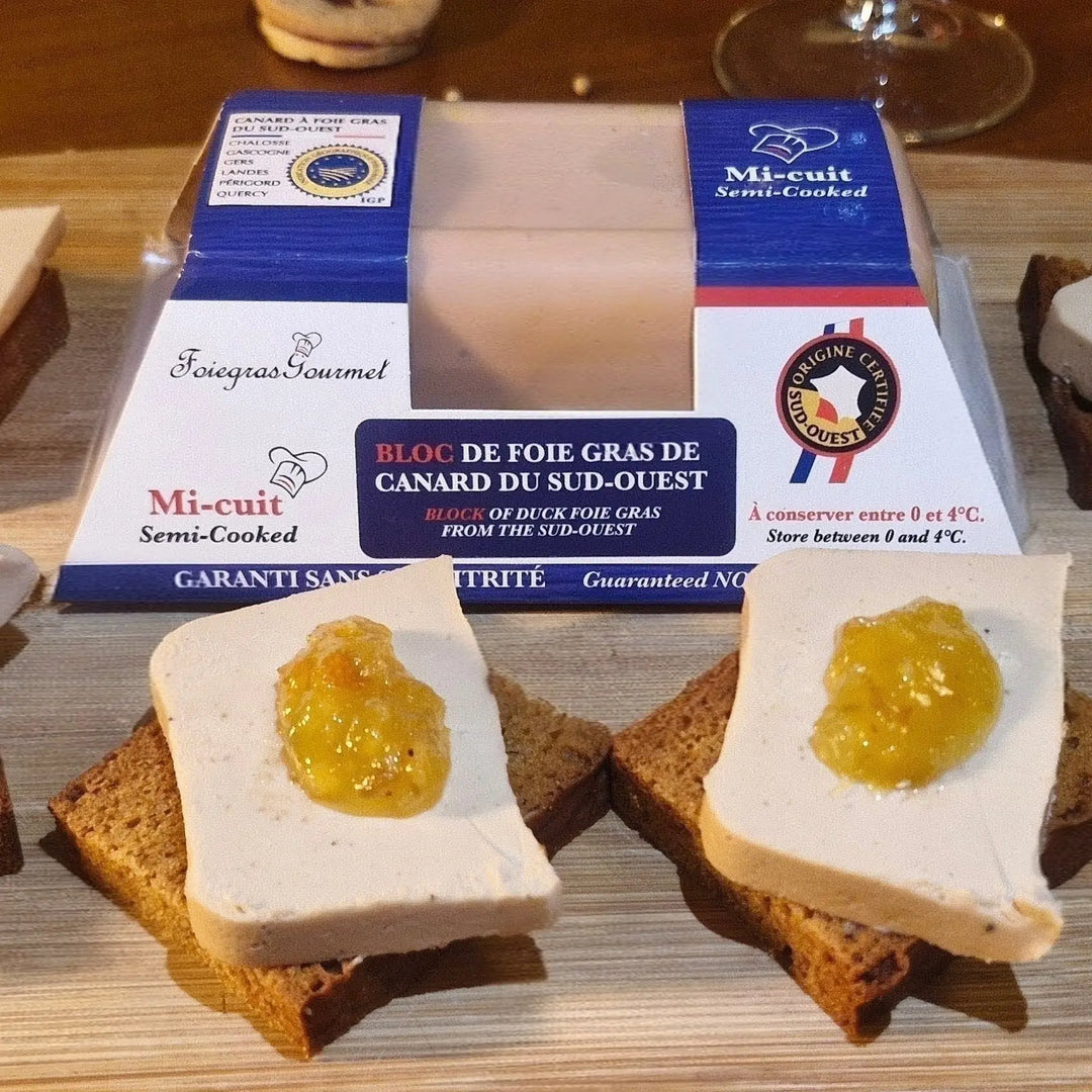 Bloc de Foie Gras de Canard Mi-Cuit du Sud-Ouest 250 g - Foie Gras Gourmet