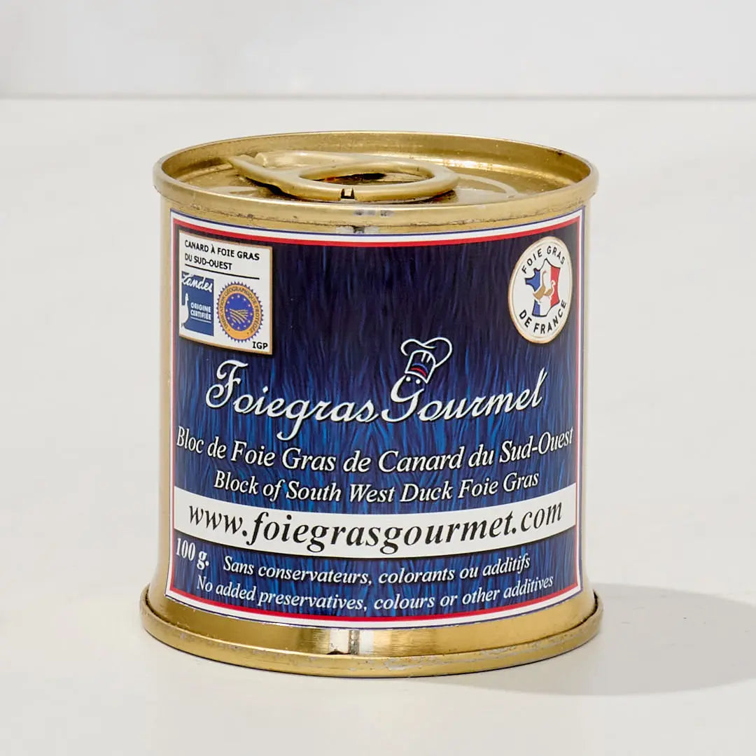 Block of Duck Foie Gras from the South-West 100 g 