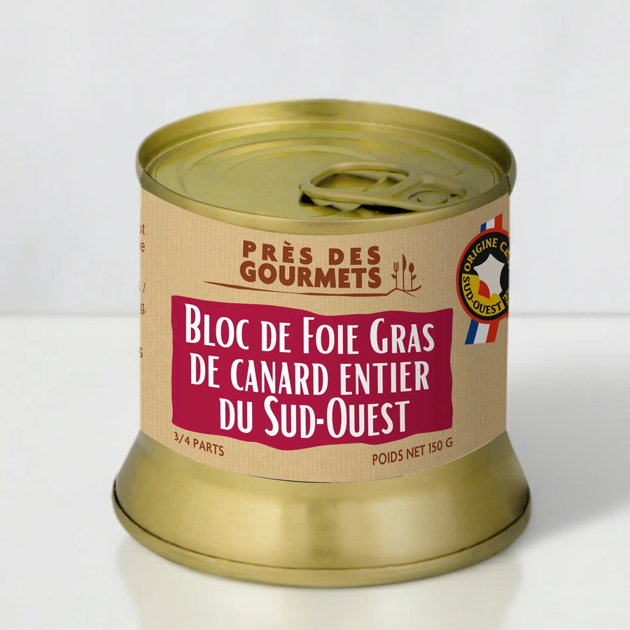 Bloc de Foie Gras de Canard du Sud-Ouest 150 g - Foie Gras Gourmet