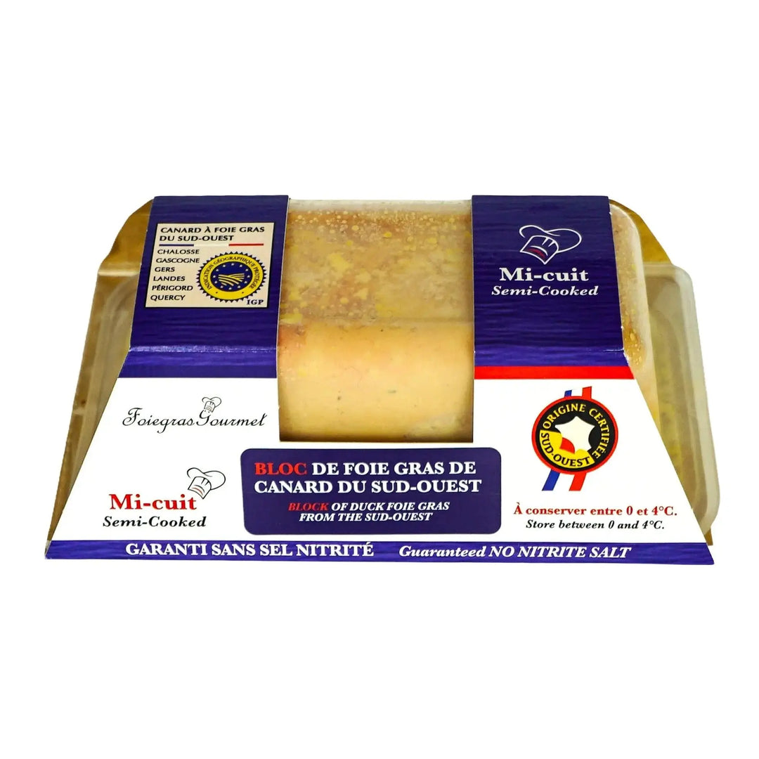 Bloc de Foie Gras de Canard du Sud-Ouest Mi-Cuit 250 g - Foie Gras Gourmet