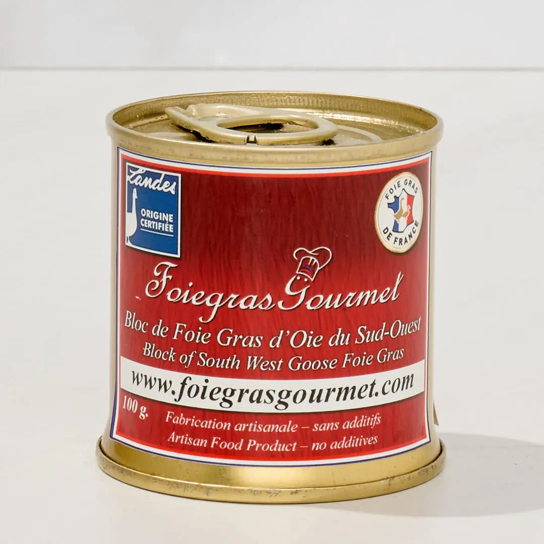 Coffret Foie Gras IGP Entier en Bocal 130 g : Coffret Cadeau Cubique 