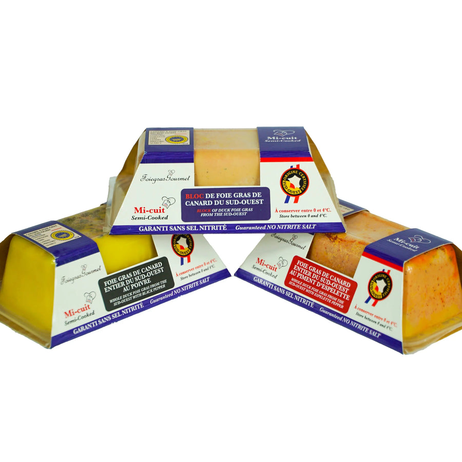 Coffret de Foie Gras de Canard Mi-Cuit - Foie Gras Gourmet