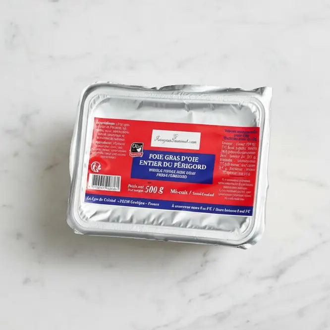 Foie Gras d'Oie Entier Mi-Cuit du Périgord 500 g - Foie Gras Gourmet