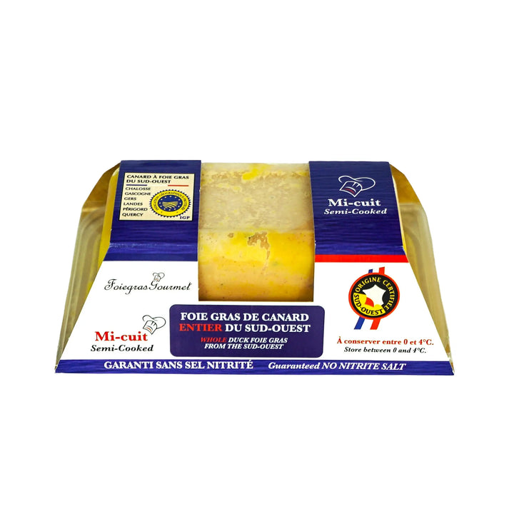 Foie Gras de Canard Entier Mi-Cuit du Sud-Ouest 250 g - Foie Gras Gourmet
