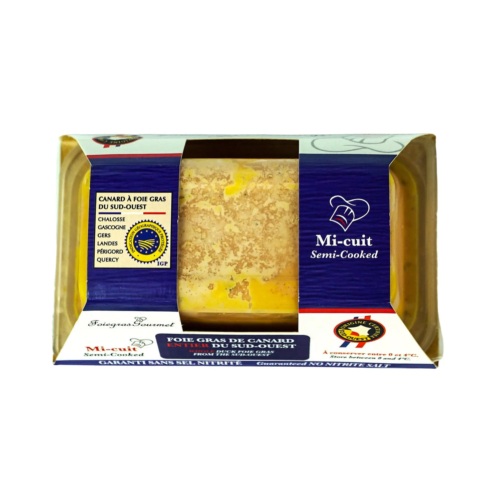 Foie Gras de Canard Entier Mi-Cuit du Sud-Ouest 250 g - Foie Gras Gourmet