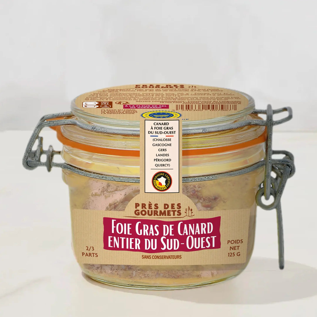 Foie Gras de Canard Entier du Sud-Ouest à la Fleur de Sel de Guérande 130 g - Foie Gras Gourmet