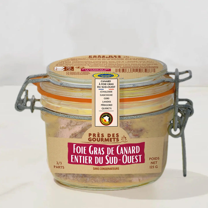 Foie Gras de Canard Entier du Sud-Ouest à la Fleur de Sel de Guérande 130 g - Foie Gras Gourmet