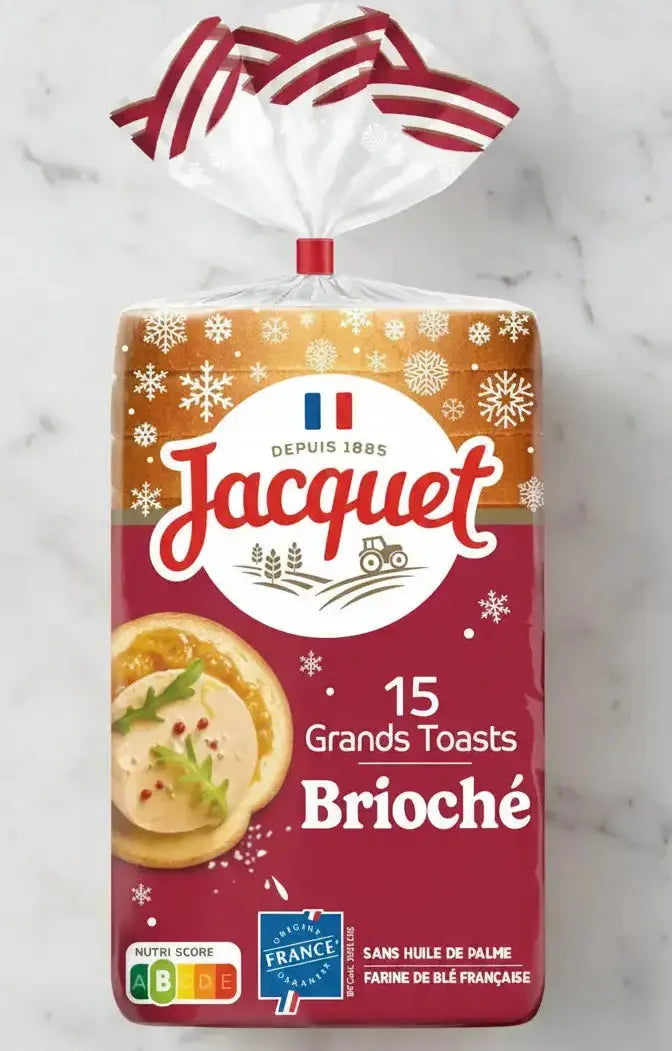 Grands Toasts Brioché Origine France 410 g - Foie Gras Gourmet