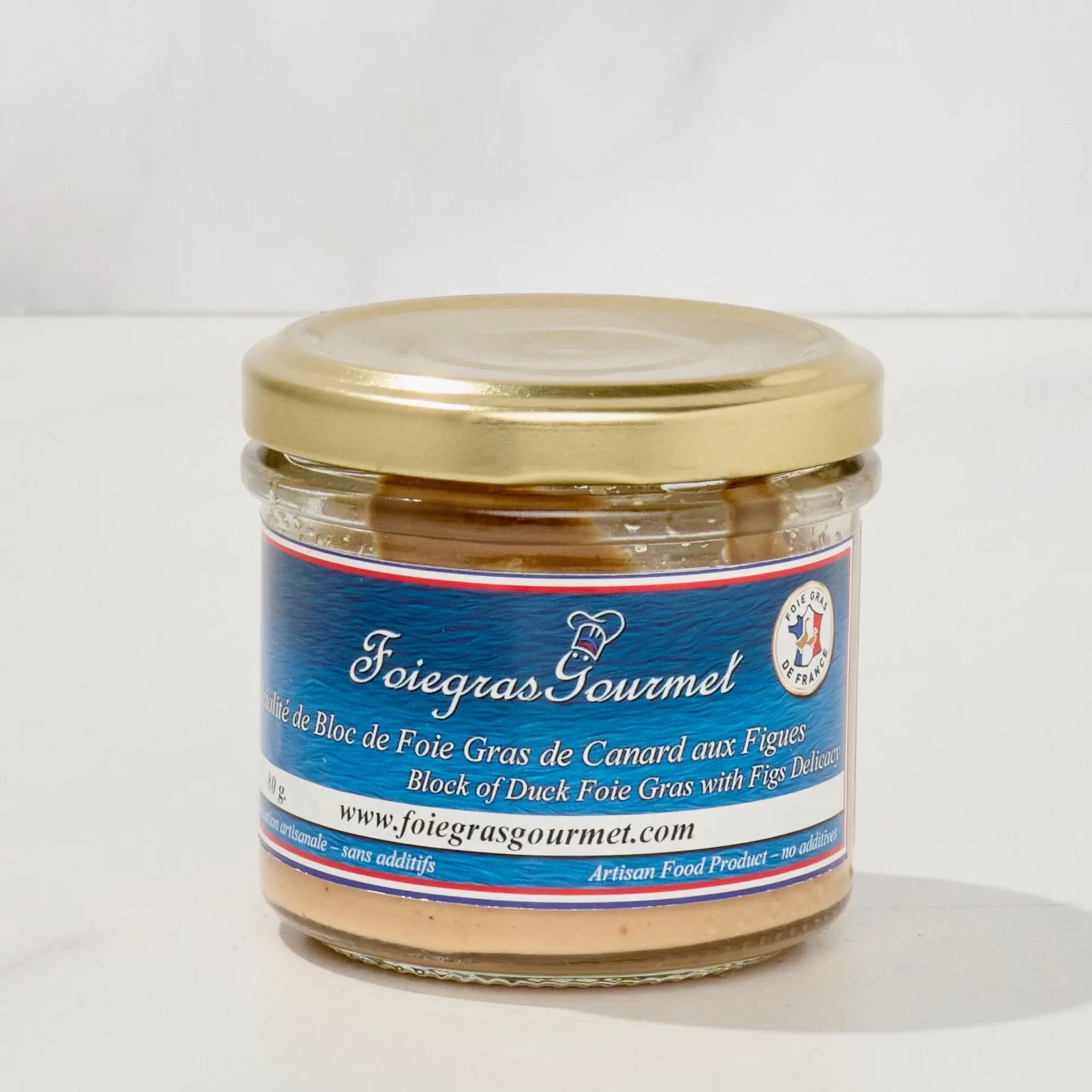 Spécialité de Bloc de Foie Gras de Canard aux Figues 80 g - Foie Gras Gourmet