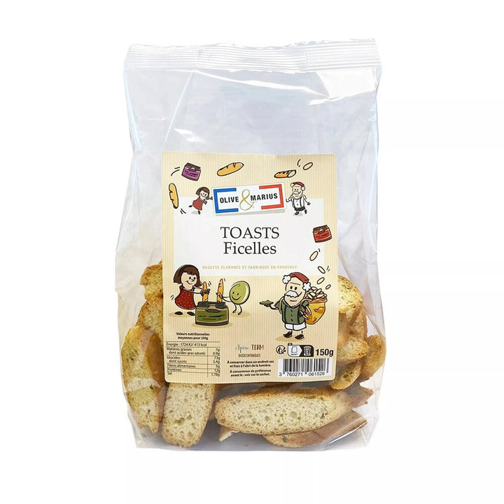 Toasts Ficelles aux Céréales de Provence 150 g - Foie Gras Gourmet