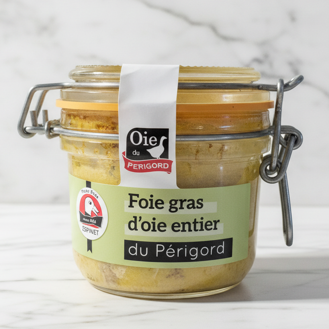 Foie Gras d'Oie Entier du Périgord 180 g - Foie Gras Gourmet